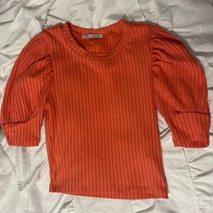 Orange zara top